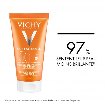 Vichy Offre Capital Soleil Émulsion Anti Brillance Toucher Sec SPF50