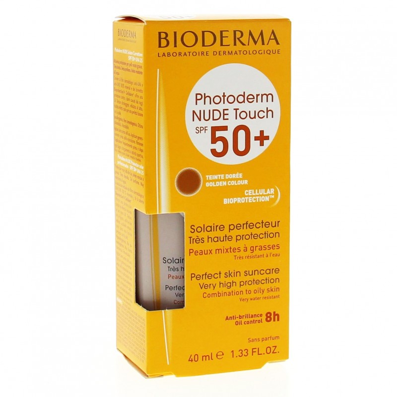 BIODERMA PHOTODERM nude touch teinte dorée spf50 40 ml