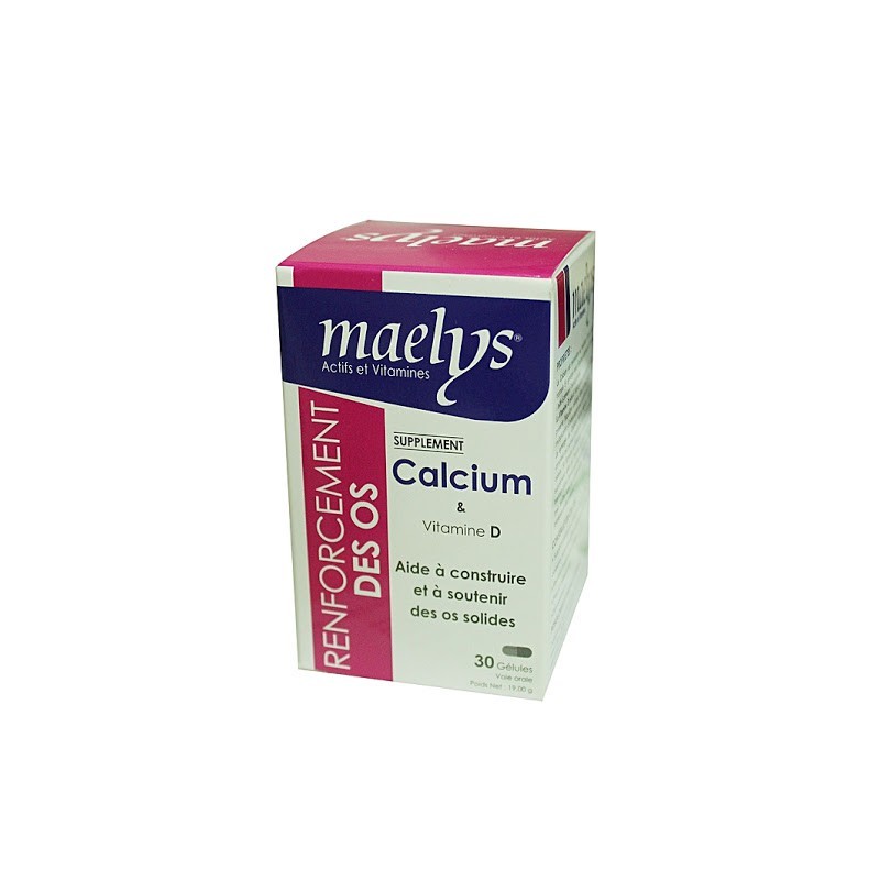 MAELYS calcium et vitamine D boite 30 gélules