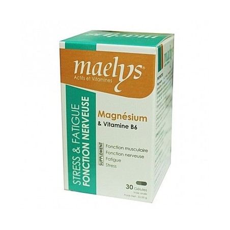 MAELYS magnésium et vitamine B6	boite 30 gélules