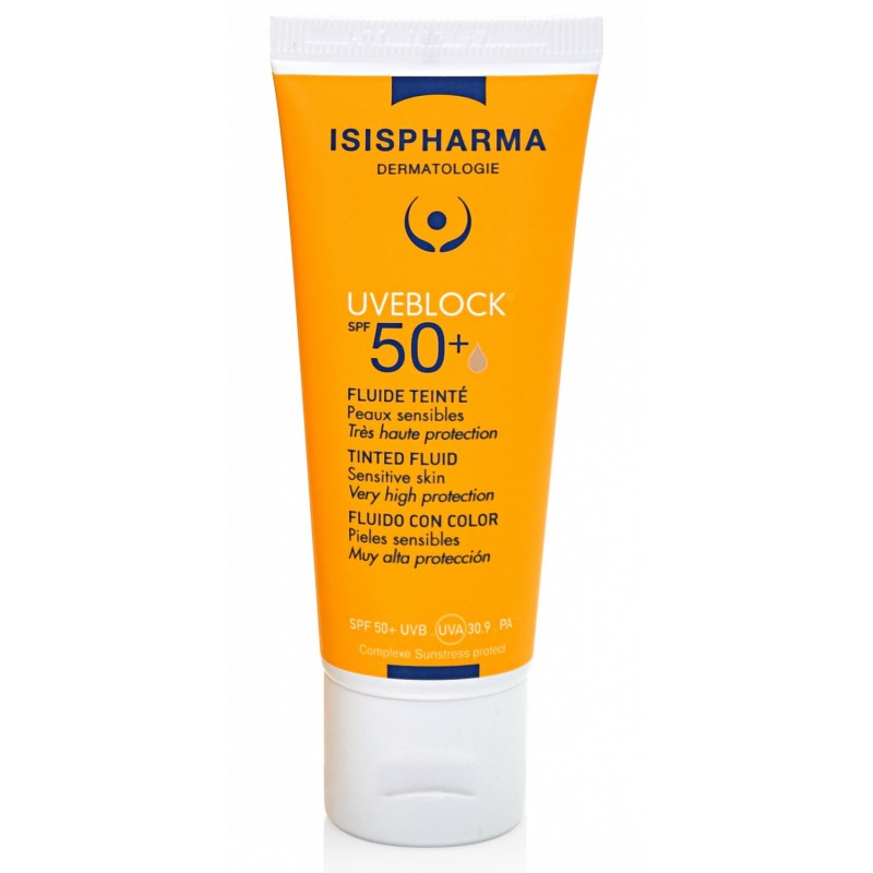 ISISPHARMA UVEBLOCK SPF50+ FLUIDE TEINTE MEDIUM 40ML ISISPHARMA UVEBLOCK SPF50+ FLUIDE TEINTE MEDIUM 40ML