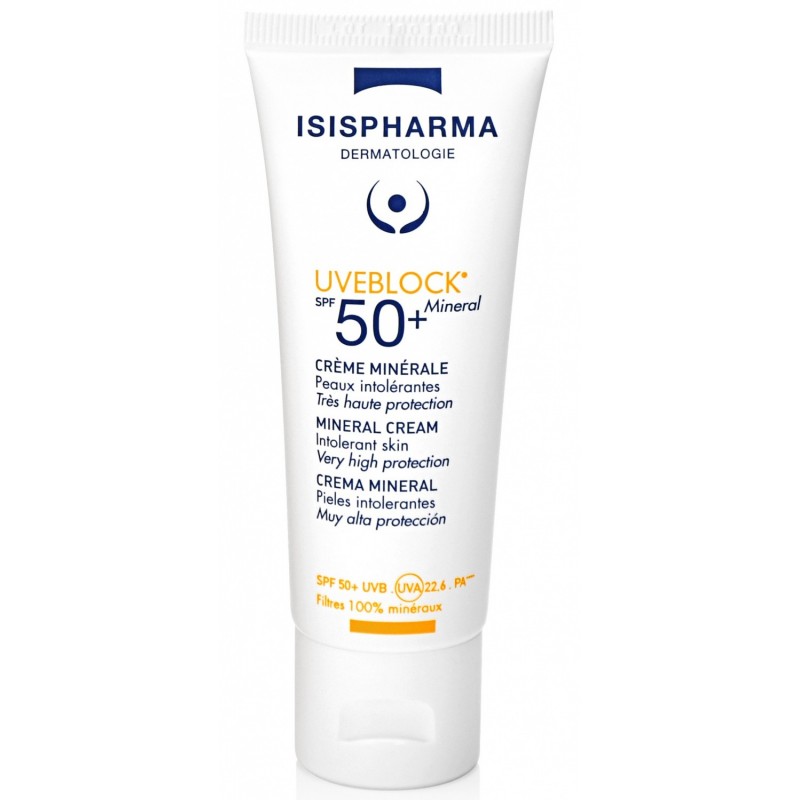 ISISPHARMA UVEBLOCK 50 crème minérale invisible spf 50+ | 40 ml