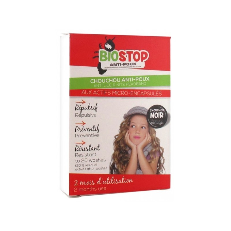 BIOSTOP ANTI-POUX chouchou noir