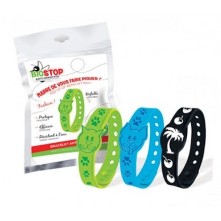 BIOSTOP bracelet citronnelle bicolore 1 unité