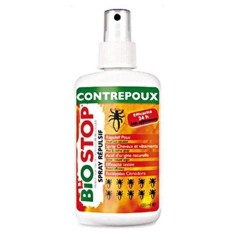 BIOSTOP spray répulsif anti-poux 100 ml BIOSTOP spray répulsif anti-poux 100 ml