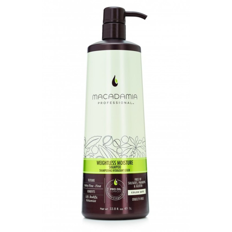 MACADAMIA WEIGHTLESS shampooing hydratant 1 L MACADAMIA WEIGHTLESS shampooing hydratant 1 L