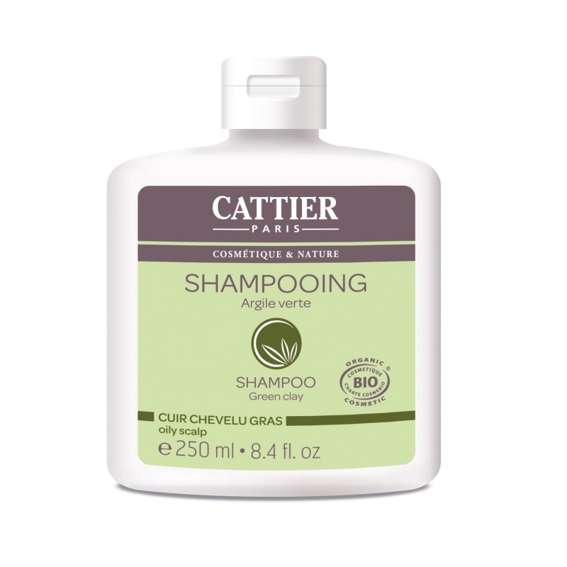 CATTIER ARGILE VERTE shampooing cuir chevelu gras 250 ml