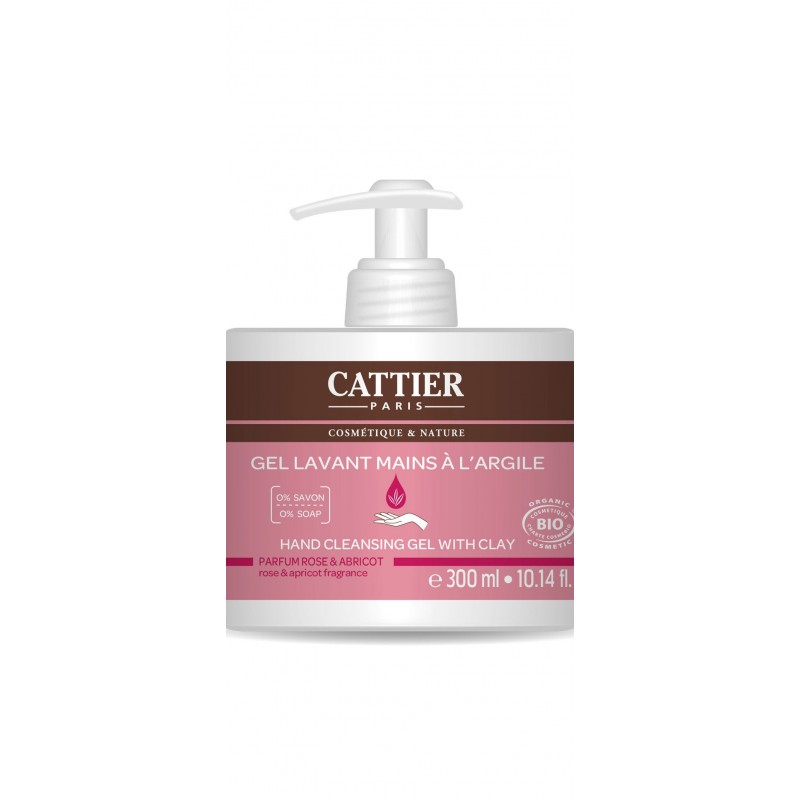 CATTIER gel lavant Mains à l'argile 300 ml