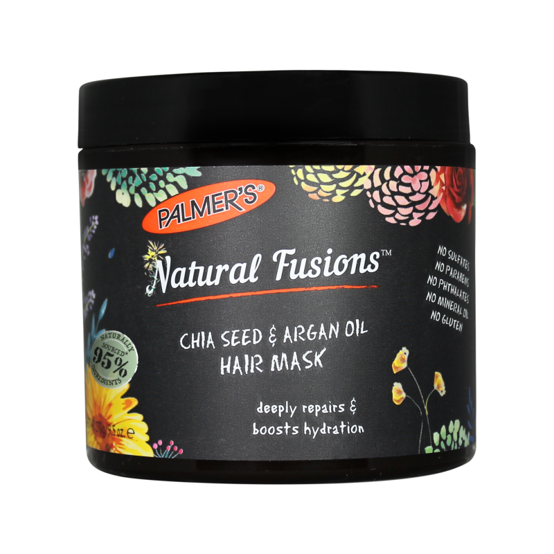 PALMER'S NATURAL FUSIONS masque capillaire aux graines de Chia et huile d'argan PALMER'S NATURAL FUSIONS masque capillaire aux graines de Chia et huile d'argan