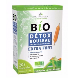 3 CHÊNES BIO DÉTOX Bouleau Ortie Fenouil boite 30 ampoules