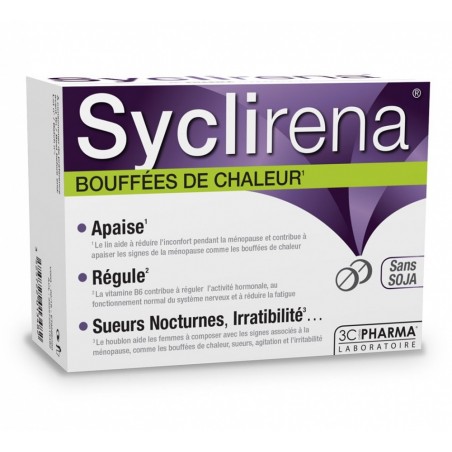 3C PHARMA syclirena bouffées de chaleur | 60 comprimés