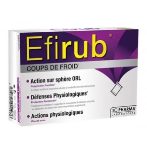 3C PHARMA Efirub coups de froid | 8 sachets