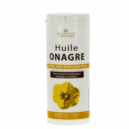 3 CHÊNES Huile d'Onagre Vitamine E boite 150 capsules