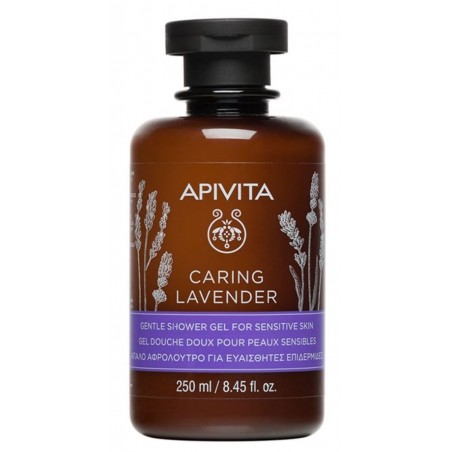 APIVITA CARING LAVENDER gel douche Peaux Sensibles 250 ml