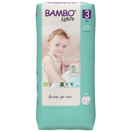 BAMBO NATURE T3 (4-8KG) | 52 unités