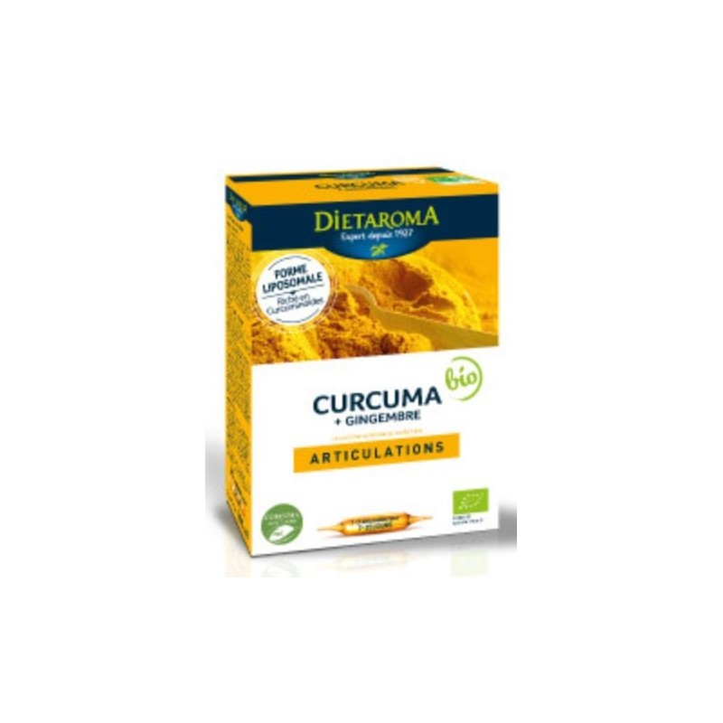 DIETAROMA CURCUMA + GINGEMBRE BIO boite 20 amp