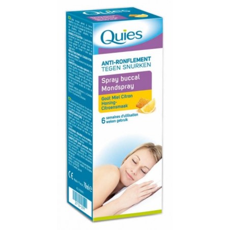 QUIES ANTI RONFLEMENT spray buccal goût Miel Citron 70 ml