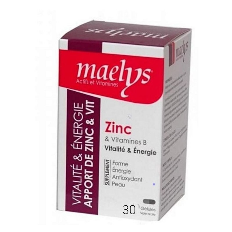 MAELYS Zinc boite 30 gélules