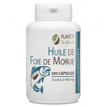 GPH DIFFUSION Huile De Foie De Morue 400 mg | 200 capsules