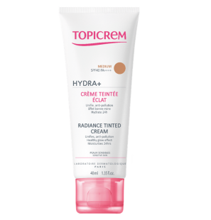 TOPICREM HYDRA+  crème teintée éclat MEDIUM spf 40 (40ml)