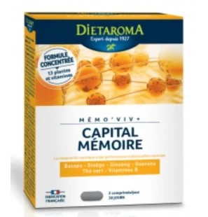 DIETAROMA MEMO'VIV capital mémoire boite 60 comprimés