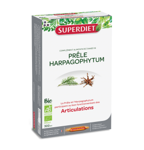 SUPER DIET PRELE-HARPAGOPHYTUM Bio boite 20 ampoules