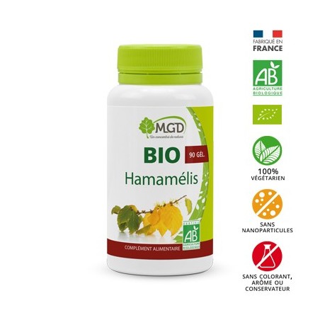 MGD bio hamamélis boite 90 gélules