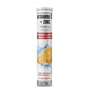 ERIC FAVRE Vitamine C + Zinc | 20 comprimés effervescents