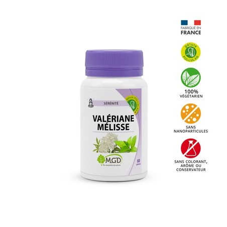 MGD Valériane Mélisse boite 60 gélules