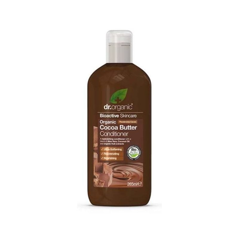 DR ORGANIC BEURRE CACAO Après-Shampoing 265 ml