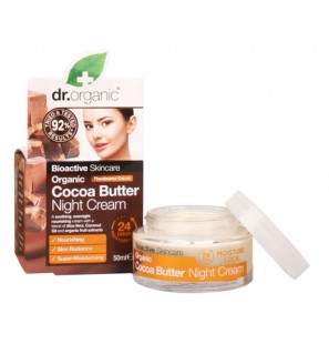 DR ORGANIC BEURRE CACAO crème nuit 50 ml