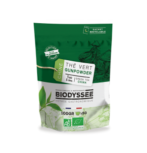 BIODYSSEE Thé Vert Gunpowder de Chine 100g