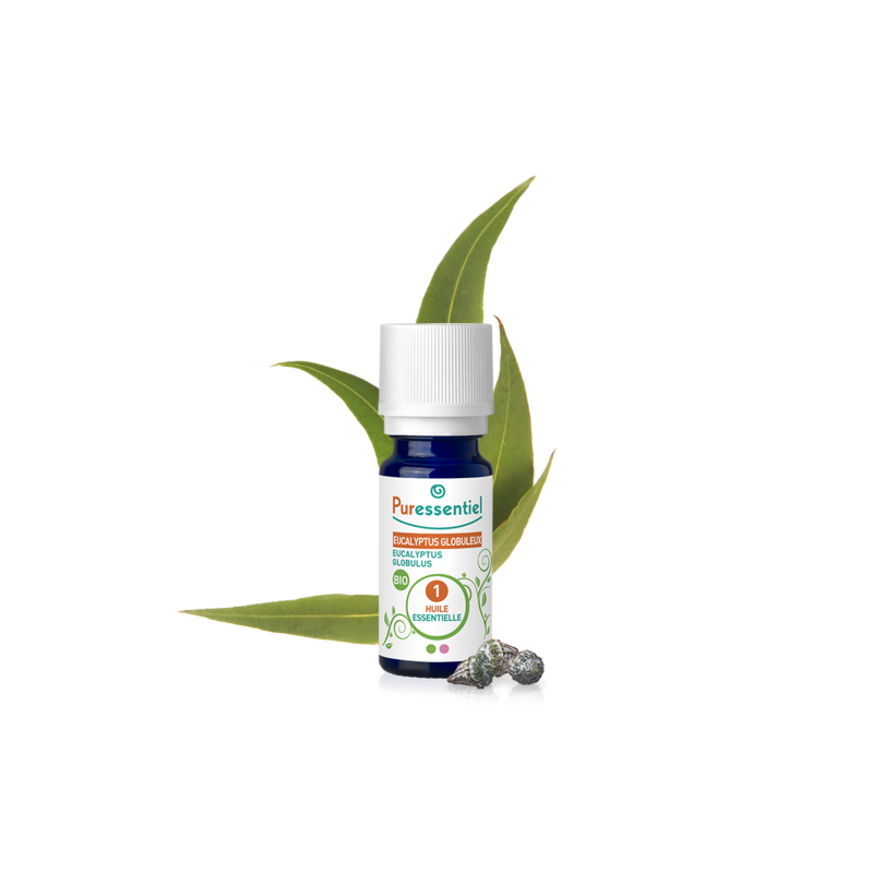 PURESSENTIEL EUCALYPTUS GLOBULEUX Huile Essentielle BIO 10 ml PURESSENTIEL EUCALYPTUS GLOBULEUX Huile Essentielle BIO 10 ml