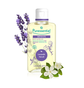 PURESSENTIEL DETENTE & SOMMEIL huile de massage BIO 100 ml