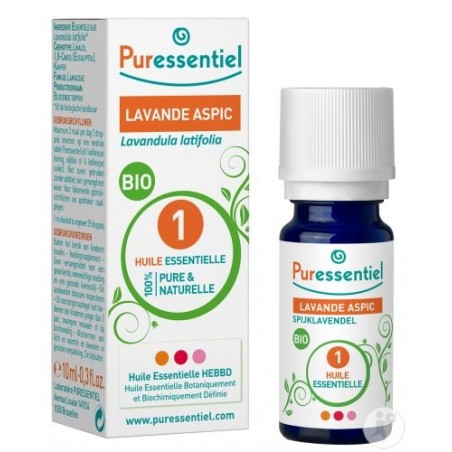 PURESSENTIEL LAVANDE ASPIC huile essentielle BIO 10 ml