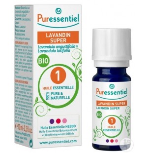 PURESSENTIEL LAVANDIN SUPER huile essentielle BIO 10 ml