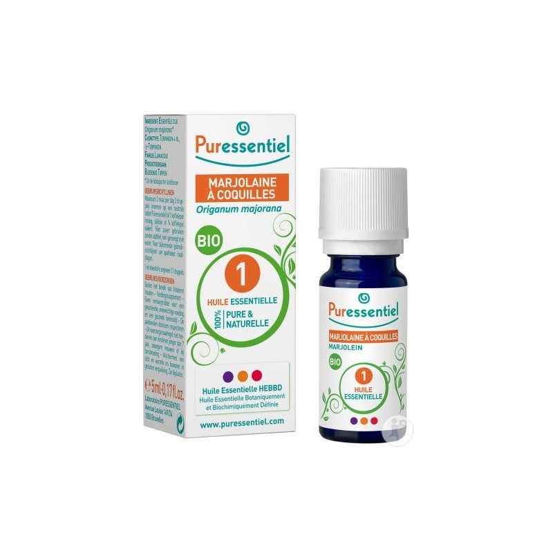 PURESSENTIEL MARJOLAINE A COQUILLES huile essentielle BIO 5 ml