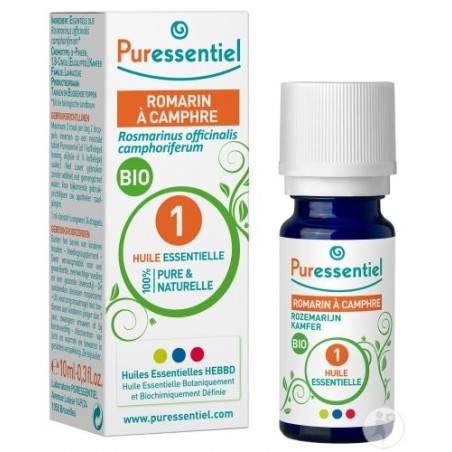 PURESSENTIEL ROMARIN A CAMPHRE huile essentielle BIO 10 ml