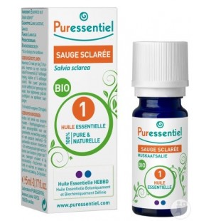 PURESSENTIEL SAUGE SCLAREE huile essentielle BIO 5 ml