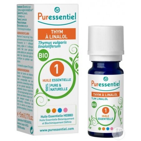 PURESSENTIEL THYM A LINALOL huile essentielle BIO 5 ml