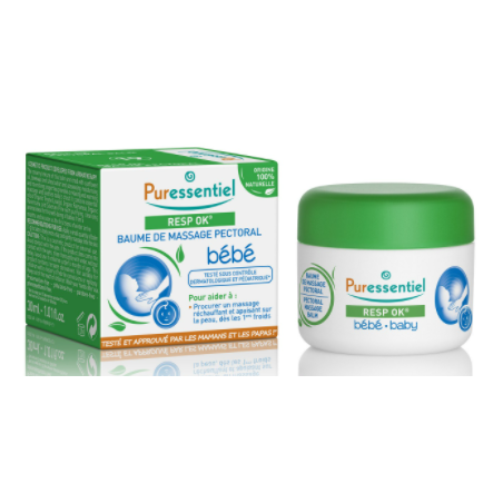 PURESSENTIEL RESP OK baume massage pectoral ENFANT 60 ml