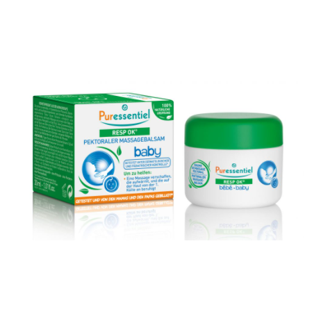 PURESSENTIEL RESP OK baume massage pectoral BEBE 60 ml