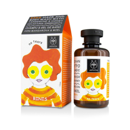 APIVITA KIDS MANDARINE ET MIEL gel corps et cheveux 250 ml