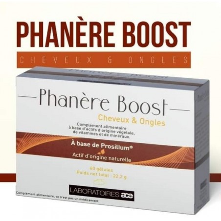 PHANERE BOOST cheveux et ongles boite 60 gélules