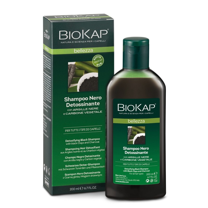 BIOKAP shampooing noir détox | 200 ml