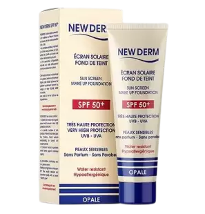 NEW DERM écran solaire teintée Opale spf50+ (50ML)