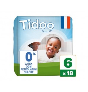 TIDOO Taille 6 (16-30kg) couches | 18 u