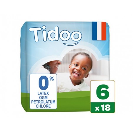 TIDOO Taille 6 (16-30kg) couches | 18 u