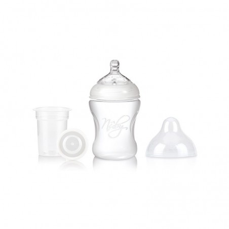 NUBY set de biberon avec doseur de lait en poudre 240 ml + 3 mois Réf: ID67028