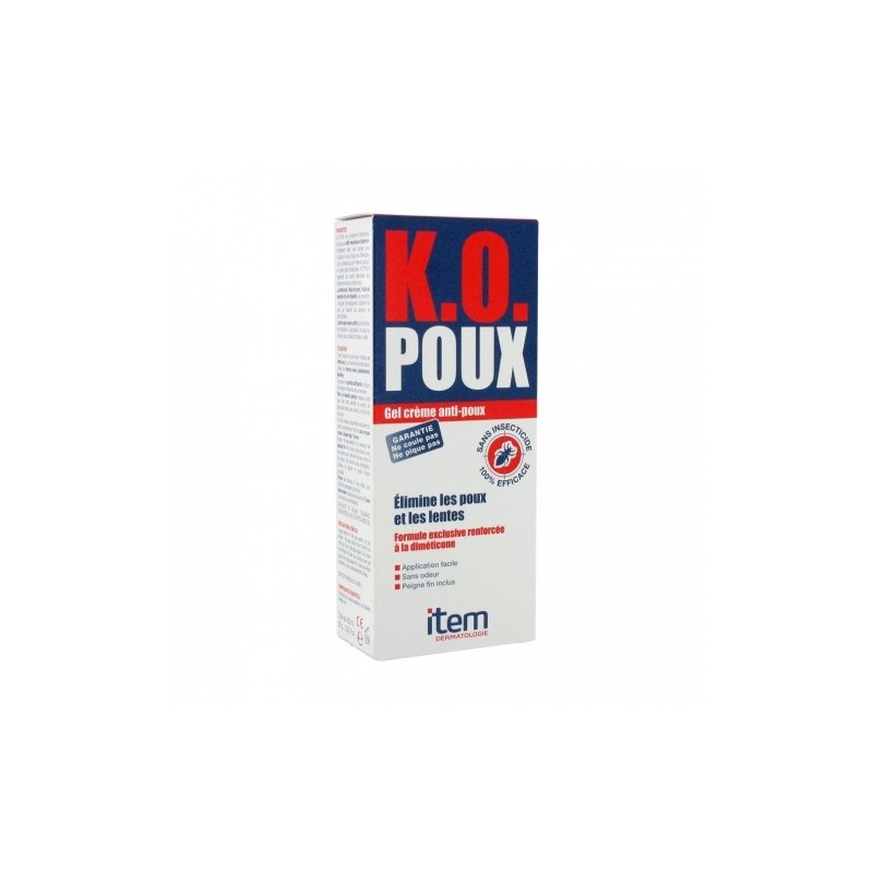 ITEM K.O POUX gel crème anti poux 100 ml